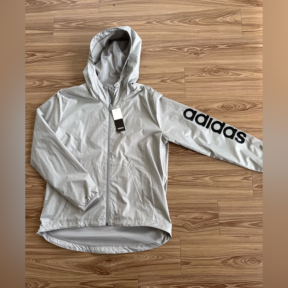 adidas Women’s Hooded Windbreaker Jacket - NWT - Size L - Lightweight